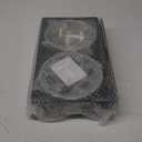 PAKEWAY Elevated Dog Bowls, Spill Proof, Tiltable Dog Feeder with 2 Stainless Steel Bowls, 6 Height Adjustable Raised Bowl (Grey)