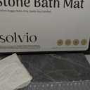 Quick Dry Shower Stone Bath Mat, Super Absorbent & Non-Slip 24 x 16 Inch Diatomaceous Earth Mat, Durable & Easy to Clean Diatomite Bath Mat for Bathroom Floor/Kitchen (Marble), 1'4" x 1'11"