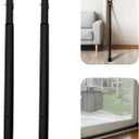 Sliding Door Security Bar, Door Jammer 2-in-1 Adjustable, Door Stoppers Security – 40 Different Adjustments, by Guard Dog Security, Black(Pack of 2)