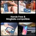 tharlet Magnetic Ring for iPhone 16 Plus Case, [Military Grade Drop Tested][Compatible with MagSafe][Built in Kickstand] Translucent Slim Back Soft Edge Anti-Fingerprint, Blue