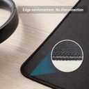 Zhithink 11 Pack Mouse Pad with Reinforced Stitching Edge, Washable Mousepad with Grippy Non-Slip Rubber Base, 0.12 Inch Thick Smooth Tracks Computer Mouse Pads Bulk for Desk, Black, 10.2x8.2 Inch