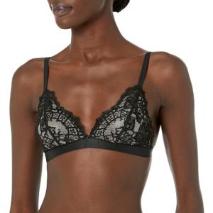 Wolford Women's Belle Fleur Adjustable Triangle Neck Wirefree Bra (Black) XS