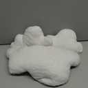 Unittype 3 Pcs Clouds Shaped Throw Decorative Pillows Cute Soft Cloud White Waist Rest Cushion Lovely Floor Cushion Reading Pillows 2 Size Girls Kids Cloud(15 Inch, 9.8 Inch)