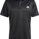 adidas Men's Train Essentials Polo Shirt (Large, Black)