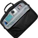 Amazon Basics Laptop Carrying Case with Shoulder Strap, 17.3 in, Black, Travel Business Briefcase, 10-Pack