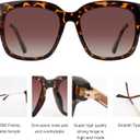 Square Polarized Womens Sunglasses Trendy - Fashion UV400 Protection Eyewear for Women shades