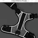 Emperor Pets Black Reflective Dog Harness for Large Dogs - No Pull Dog Harness with 2 Leash Clips, Premium Oxford Soft Padded Large Dog Harness, No Choke Design, Dog Harness for Large Dogs (L, Black)