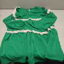 Haloumoning Girls Long Sleeve Dress Kids Ruffle Babydoll Dress Casual Party Swing Dresses  Green 150