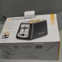 Toastmaster 2-Slice Cool Touch Toaster, black with stainless accent