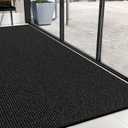 Commercial Door Mat 4'x10' Charcoal, Heavy Duty Industrial Floor Mat for High Traffic Areas, Nonslip Rubber Backing, Large Door Mat for Indoor Entrance or Business Entryway.