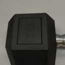 Philosophy Gym Rubber Coated Hex Dumbbell Hand Weights 30 LB