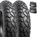 2-PCS 18 inch Heavy Duty 18x4.0 Fat E-Bike Tires and 18X4 Heavy Duty Fat Bike Tubes Scharder Valve Compatible with 18 x 4.0 Electric Bike All-Terrain Directional Tread Bicycle Tires and Tubes (Y-1398)