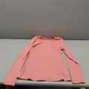 Womens Ribbed Long Sleeve Shirts Tops Fitted Tshirts Basic Slim Fit Tight Tee Shirt Fall Going Out Top Fall 2025 (Medium, Pink)