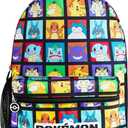 Pokemon Backpack for Kids Teens Pikachu Anime School Bag Daypack Backpacks for Daycare Sports School Supplies Gifts for Kids (Multi) (15.8x11.2x4.1inch)