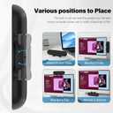LXTNFU Computer Speakers for Desktop Monitor,Single Speakers for Desktop PC,Laptop Speaker with Loud Sound,Volume Control Easily Clamps to Monitors(USB-C to USB Adapter Included) (Black)