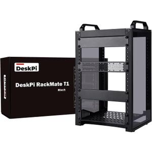 GeeekPi 8U Server Cabinet, 10-inch Server Rack for Network, Servers, Audio, and Video Equipment, DeskPi RackMate T1 Rackmount, 7.87-inch Depth