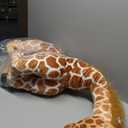 Meooeck 55 Inch Giant Giraffe Stuffed Animal, Large Plush Toy for Kids Lifelike Standing Toys Stuffed Tall Giraffe for Birthday, Home Nursery Decor