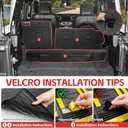 Seat Back Cover Compatible with 2021-2025 Jeep Wrangler JL 4 Door 4XE, All-Weather Protection Cargo Liner Rear Trunk Liner for 2024 Jeep Wrangler JL Accessories