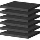 ToLanbbt Polyurethane Foam Sheets, 6P 16 x 12 x 1 Inch Cuttable Tool Box Case Foam Inserts Paddings, Black Cushion Packing Pads for Case Toolbox Game Box Craft Camera Storage