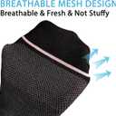 shnn 15 Pairs Womens Ankle Socks Lightweight Breathable Casual Low Cut Socks for Women With Heel Tab 6-10, (15pairs)black