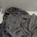 Yurhap Luxury Men's Robe with Hood, Ultra Cozy Fleece Bathrobe for Men, Plush Hooded Robe with Belt & 2 Pockets (Small-Medium, Dark Gray)