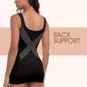 Tummy Control Shapewear for Women  Compression Body Shaper Workout Tank Tops Seamless Square Neck Slimming Camisole (XL)