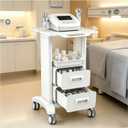 TTSUPER ABS Medical Rolling Trolley with 2 Drawers, 225-lb Capacity