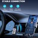 1Mii B04 Bluetooth 5.4 Receiver for Car, 3.5mm Jack AUX Bluetooth Car Adapter, Wireless Audio Receiver for Home Stereo with Volume Control, Hands-Free Clear Call, 16H Battery Life (RX Only)