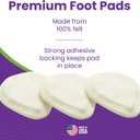 Metatarsal Felt Foot Pad Skived Cut (1/4" Thick) - Made in USA - Felt Metatarsal Pads for Women and Men - Ball of Foot Cushion - 6 Pairs (12 Pieces)