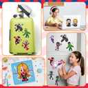 3 x 36 Pieces Make-a-face Stickers Pack, Mixed & Matched with 12 Designed Characters(3 of Each) Make Your Own Stickers for Kids Teens Party Decoration, Reward, Decor, Gift Idea