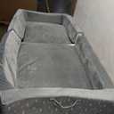 Portable Toddler Travel Bed - Foldable Toddler Floor Bed for Kids with 10cm Extension Foam, Easy to Assembly, Removable Washable Cover for Home, Travel & Daycare Use (Grey)