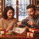 Blocking Knitted Hats with Ear Flaps and Wool Brim, Outdoor Warm Fleece Lined Knit Hat Stocking Caps for Men Women