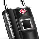 Fingerprint Lock, TSA Approved Smart Digital Locker Lock for Gym, Luggage, Travel, House Door, Suitcase, Backpack, School, Bike, Office, Keyless