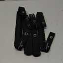 SEVEN SPARTA 4 Pack Roll Bar Grab Handles Compatible with Ford Bronco 2021 2022 2023 2024 2/4 Door, Paracord Grip Handle, Replacement for Bronco Interior Accessories (Not Compatible with Bronco Sport) (Black)