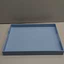 Spsyrine Serving Tray with Handles, Plastic Decorative Tray for Coffee Table, Living Room, Home Decor, 3040B