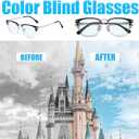 Color Blind Glasses for Men/Women, Premium High Contrast Colorblind Glasses, Red Green Color Blind Glasses for Outdoor and Indoor