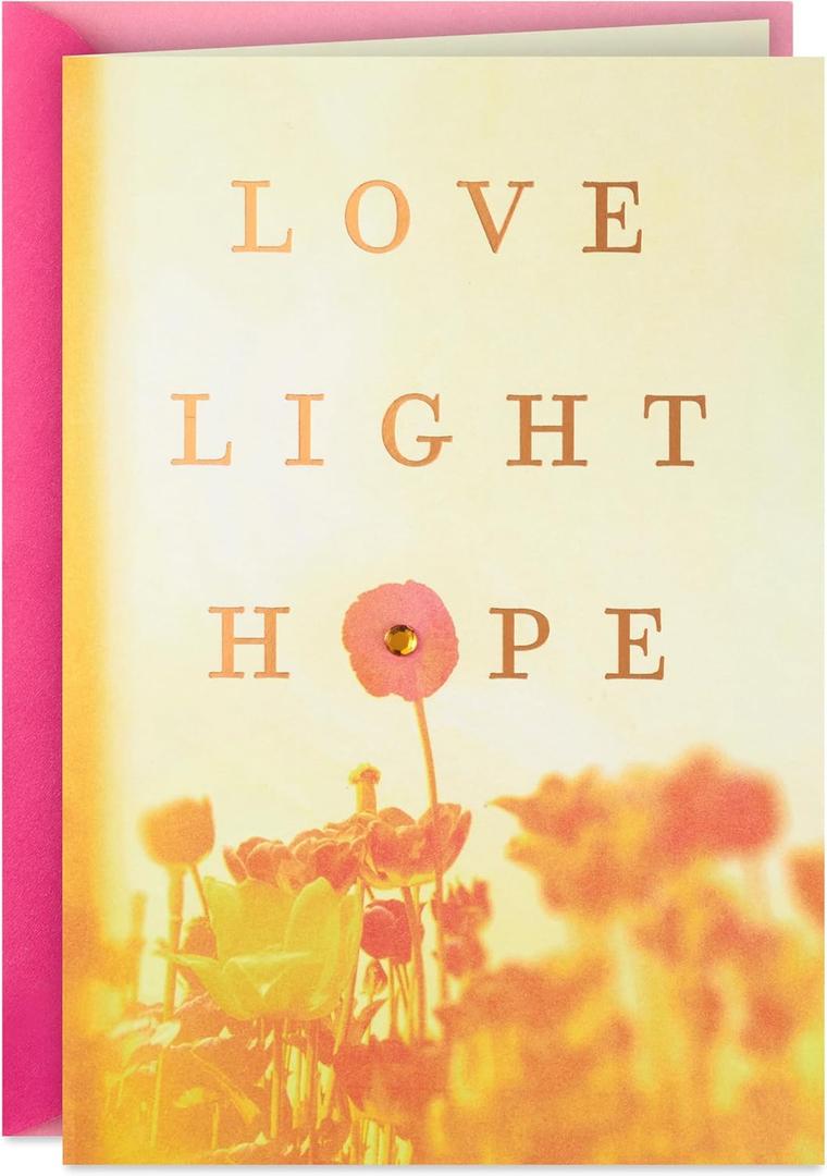 Hallmark Spiritual Easter Card (Love, Light, Hope) for Friends, Neighbors, Siblings