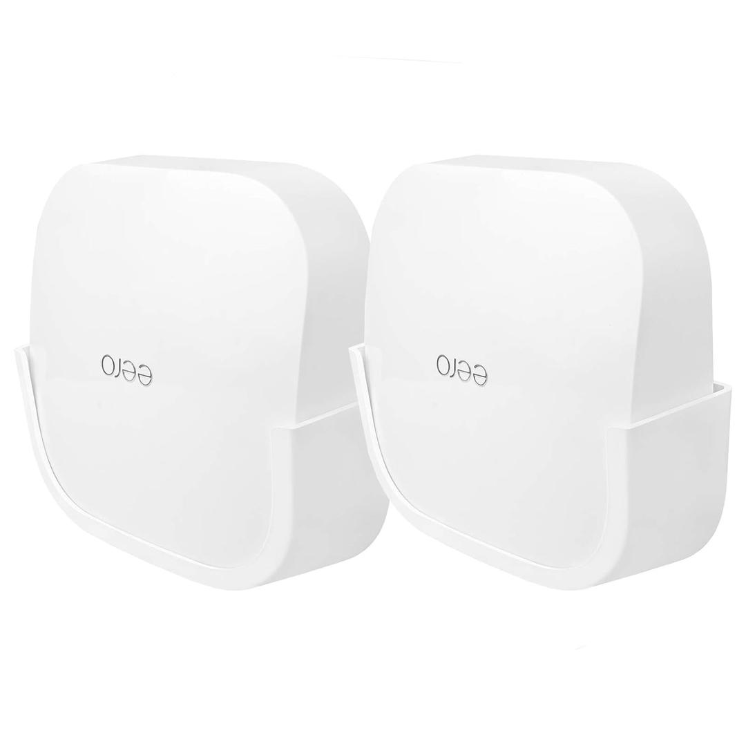 2Pcs Screwless Wall Mount Bracket for Eero Pro 6 WiFi, VHB Stick On Holder, Strong Adhesive Holder, No Tools No Drilling No Hole (5.82 x 2.95 x 1.96)