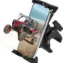 KEMIMOTO UTV Phone Mount ATV Holder, Fit 4.7"-13" Phone & Tablet, 360 Adjustable Heavy Duty, Compatible with Can-Am Maverick X3 Outlander Polaris RZR Sportsman Kawasaki Talon Viking