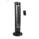 Lasko Oscillating Tower Fan with Remote, Quiet Floor Fans for Bedroom, 42", Silver T42951