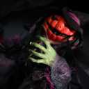 Needzo Haunted House Jack-O-Lantern Faced Ghosts, Halloweeen Spooky Hanging Decor, (Pack of 3)