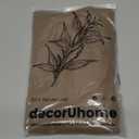 decorUhome Summer Decorative Linen Throw Pillow Covers 20x20 Inch Set of 2 Light Brown Pillow Covers with Flange Edges Soft Farmhouse Boho Accent Pillow Cases for Couch Bed Living Room