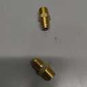 2 Pack 4" 
Flare Male Brass Tube Fitting, Union Reducing Coupling Flared Fitting for Propane, Fuel, and Gas, Durable Brass Pipe Connector, Leak-Resistant