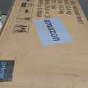 Bathroom Floor Cabinet, Farmhouse Storage Cabinet, Adjustable Shelf, Barn Doors, Cabinet for Bathroom, Kitchen, Living Room(Antique White) (23.62"W x 11.81"D x 26.54"H)