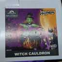 8.5Ft Tall Giant Halloween Inflatables Witch Cauldron Decorations, Scary Blow Up Yard Decor Build-in 5 Led Lights for Outdoor Party Lawn Garden