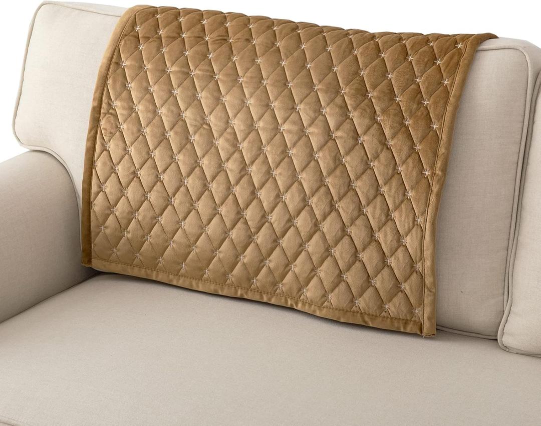 Eismodra Couch Cover,Sectional Couch Covers,Sofa Covers for 3 Cushion Couch,Anti-Slip Sofa Slipcovers for Dogs Cats Kids Loveseat Recliner L Shaped Armrest Backrest,Coffee 36''x36''(Only 1 Piece)