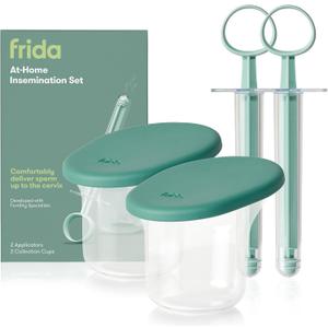 Frida Fertility at-Home Insemination Kit, Developed with Specialists for Conception Support, Easy DIY Insemination for Minimal Sperm Waste & Family Planning, 2 Applicators & 2 Collection Cups