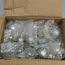 18 Pcs Glass Christmas Ball Ornament Set 1.18'' 1.57'' 2.36'' Christmas Tree Decoration Baubles Matte Shiny Clear Hanging Glass Balls Bulk for Xmas Tree Party Holiday Decor Gifts (Green)