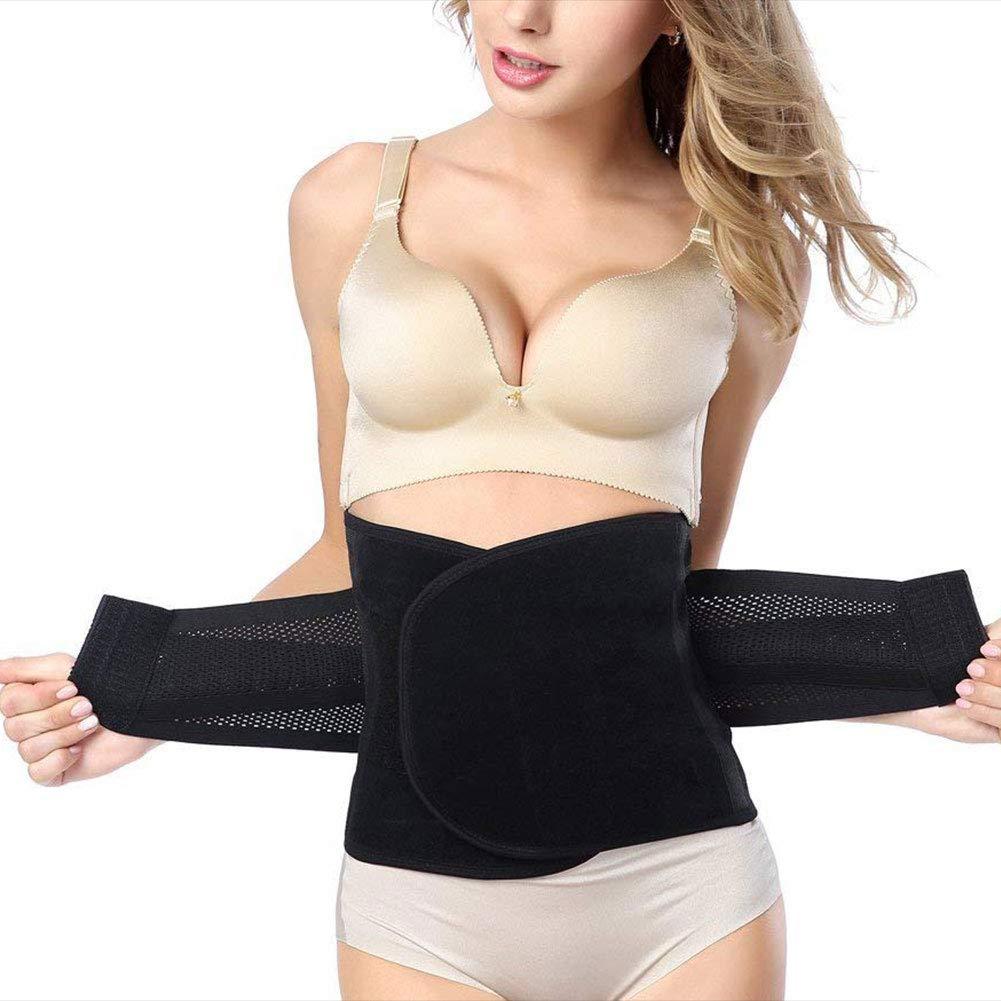 Postpartum Belly band Postpartum Recovery Surgery Support Belly Wrap for C-Section Hernia and Tummy Tuck Abdominal Compression Binder (Large : 38"Length*9"Width)