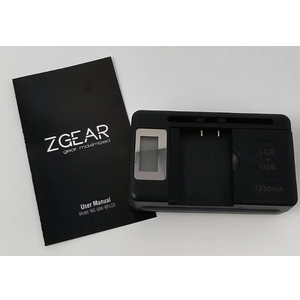 ZGEAR - Universal Camera Battery Charger W/LCD Charge Display